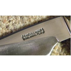 Randall #25-6 Scrimshawed Polished Stag Fixed Blade Sheath Knife Rough Back Johnson Sheath