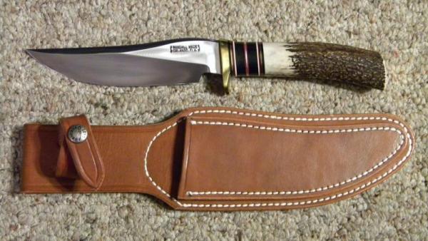 Randall RKS-3 Randall Knife Society Stag Fixed Blade Sheath Knife Randall RKS-3 Randall Knife Society Stag Fixed Blade Sheath Knife