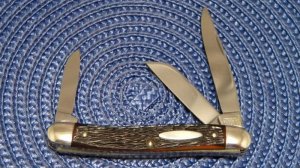 John Primble Belknap Inc. USA 731 Peachseed Delrin Stockman Knife - 1970's