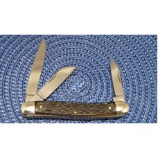 John Primble Belknap Inc. USA 731 Peachseed Delrin Stockman Knife - 1970's John Primble Belknap Inc. USA 731 Peachseed Delrin Stockman Knife - 1970's