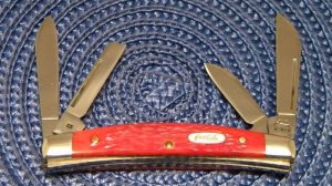 Case XX USA 2003 Red Bone 6468 SS Coca Cola Congress Knife