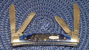 Case XX USA 2003 Blue Bone 6468 SS Coca Cola Congress Knife