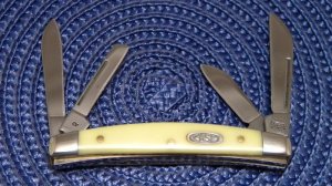 Case XX USA 2003 Yellow Composition 3468 CV Congress Knife