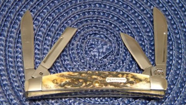 Case XX USA 2004 Stag 5468 SS John Deere Congress Knife Case XX USA 2004 Stag 5468 SS John Deere Congress Knife