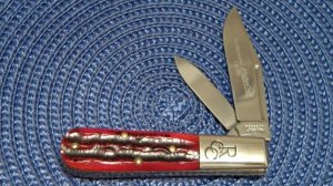 Robeson Shuredge USA (by Queen Cut. Co.) Bone Mastercraft Barlow Knife