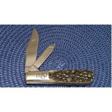 Robeson Shuredge USA (by Queen Cut. Co.) Bone Mastercraft Barlow Knife Robeson Shuredge USA (by Queen Cut. Co.) Bone Mastercraft Barlow Knife