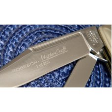 Robeson Shuredge USA (by Queen Cut. Co.) Bone Mastercraft Barlow Knife Robeson Shuredge USA (by Queen Cut. Co.) Bone Mastercraft Barlow Knife