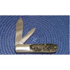 Robeson Shuredge USA (by Queen Cut. Co.) Bone Mastercraft Barlow Knife Robeson Shuredge USA (by Queen Cut. Co.) Bone Mastercraft Barlow Knife