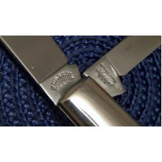 Robeson Shuredge USA (by Queen Cut. Co.) Bone Mastercraft Barlow Knife Robeson Shuredge USA (by Queen Cut. Co.) Bone Mastercraft Barlow Knife