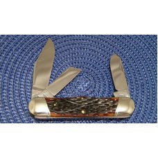 Robeson Shuredge USA (by Queen Cut. Co.) Bone Rail Splitter Stockman Knife Robeson Shuredge USA (by Queen Cut. Co.) Bone Rail Splitter Stockman Knife