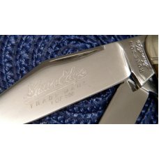 Robeson Shuredge USA (by Queen Cut. Co.) Bone Rail Splitter Stockman Knife Robeson Shuredge USA (by Queen Cut. Co.) Bone Rail Splitter Stockman Knife