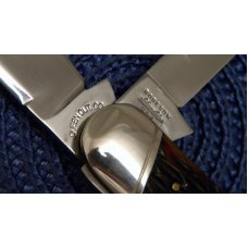 Robeson Shuredge USA (by Queen Cut. Co.) Bone Rail Splitter Stockman Knife Robeson Shuredge USA (by Queen Cut. Co.) Bone Rail Splitter Stockman Knife