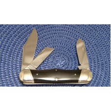 Robeson Shuredge USA (by Queen Cut. Co.) Horn Mastercraft Rail Splitter Stockman Knife Robeson Shuredge USA (by Queen Cut. Co.) Horn Mastercraft Rail Splitter Stockman Knife