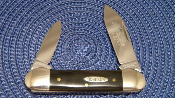 Robeson Shuredge USA (by Queen Cut. Co.) Horn Canoe Knife Robeson Shuredge USA (by Queen Cut. Co.) Horn Canoe Knife