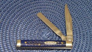 Robeson Shuredge USA (by Queen Cut. Co.) Blue Bone Mastercraft Little Doctors Knife