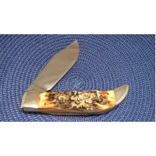 Schrade USA Stag Clasp Knife ”Custer’s Last Fight” c.1977 Schrade USA Stag Clasp Knife ”Custer’s Last Fight” c.1977