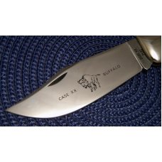Case XX USA 1965-69 Wood P172 Buffalo Clasp Knife Case XX USA 1965-69 Wood P172 Buffalo Clasp Knife