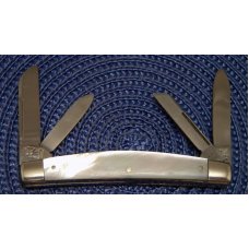 Kissing Crane Robt Klass Solingen Germany Pearl Hand Forged Congress Knife c.1970's Kissing Crane Robt Klass Solingen Germany Pearl Hand Forged Congress Knife c.1970's