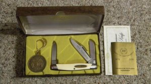 Camillus New York USA 100th Anniversary 1876-1976 White #200 Stockman Knife - NIB