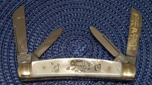 Fight'n Rooster Frank Buster Celebrated Cutlery Germany Pearl Congress Knife 