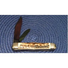 Fight'n Rooster Frank Buster Celebrated Cutlery Germany Stag 2 Blade Jack Knife Blued Blades Fight'n Rooster Frank Buster Celebrated Cutlery Germany Stag 2 Blade Jack Knife Blued Blades