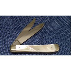 Fight'n Rooster Frank Buster & Son Celebrated Cutlery Germany Pearl Trapper Knife Fight'n Rooster Frank Buster & Son Celebrated Cutlery Germany Pearl Trapper Knife