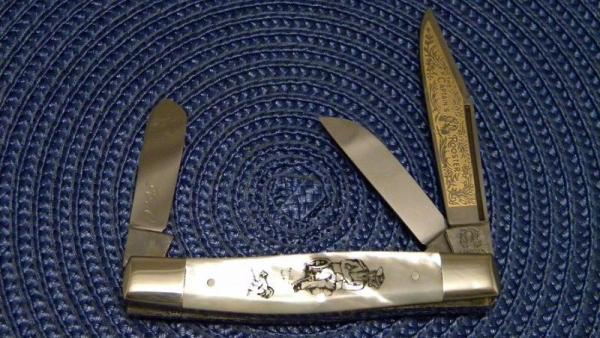 Fight'n Rooster Frank Buster Cutlery Co. Germany Pearl The Captain's Rooster Stockman Knife Fight'n Rooster Frank Buster Cutlery Co. Germany Pearl The Captain's Rooster Stockman Knife