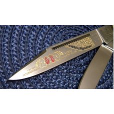 Fight'n Rooster Frank Buster & Son Celebrated Cutlery Germany Pearl Stockman Knife Fight'n Rooster Frank Buster & Son Celebrated Cutlery Germany Pearl Stockman Knife