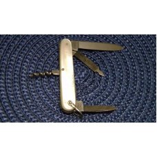 E Bruckmann Solingen Germany Pearl Fob Corkscrew Knife - C. 1891-1956 E Bruckmann Solingen Germany Pearl Fob Corkscrew Knife - C. 1891-1956