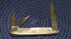 E Bruckmann Solingen Germany Pearl Whittler Knife - C. 1891-1956