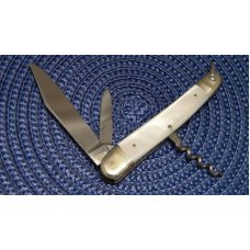 Kissing Crane Robt Klass Solingen Germany Pearl Corkscrew Knife c.Pre-1970's
