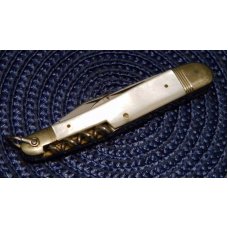 Kissing Crane Robt Klass Solingen Germany Pearl Corkscrew Knife c.Pre-1970's