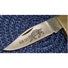 Parker Cut. Co. Japan Abalone Pearl Bob Cat Lockback Knife Parker Cut. Co. Japan Abalone Pearl Bob Cat Lockback Knife