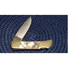 Parker Cut. Co. Japan Abalone Pearl King Cobra Lockback Knife Parker Cut. Co. Japan Abalone Pearl King Cobra Lockback Knife