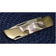 Parker Cut. Co. Japan Abalone Pearl King Cobra Lockback Knife Parker Cut. Co. Japan Abalone Pearl King Cobra Lockback Knife