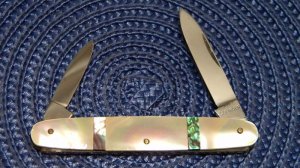 Solingen Inoxiadable Pearl & Abalone Unbranded Pen Knife