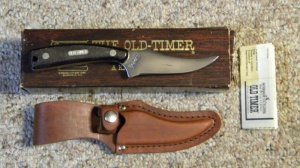 Schrade USA 152OT Sharpfinger Fixed Blade Knife w/Sheath - NIB