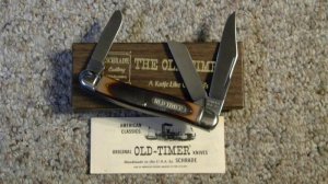 Schrade USA 858OT Delrin Lumberjack Big Stockman Knife - NIB