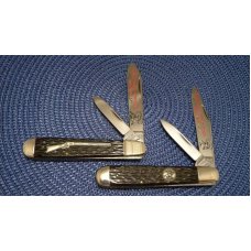Winchester Trademark USA 1988 Bone 2905 & 2907 Wild Bill & Buffalo Bill Jack Knife Set - NIB Winchester Trademark USA 1988 Bone 2905 & 2907 Wild Bill & Buffalo Bill Jack Knife Set - NIB