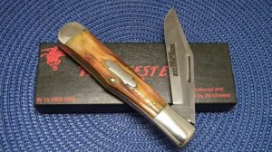 Winchester Trademark USA 1991 Stag W 15 1920 S Big Coke Bottle Knife - NIB
