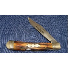 Winchester Trademark USA 1989 Stag W 15 1950 Banana Lockback Knife - NIB Winchester Trademark USA 1989 Stag W 15 1950 Banana Lockback Knife - NIB