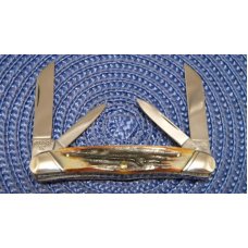 Winchester Trademark USA 1992 Stag W 15 4935 S Congress Knife - NIB Winchester Trademark USA 1992 Stag W 15 4935 S Congress Knife - NIB