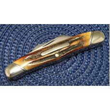 Winchester Trademark USA 1992 Stag W 15 4935 S Congress Knife - NIB Winchester Trademark USA 1992 Stag W 15 4935 S Congress Knife - NIB
