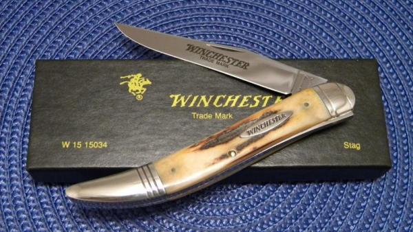 Winchester Trademark USA 1998 Stag W 15 15034 Toothpick Knife - NIB Winchester Trademark USA 1998 Stag W 15 15034 Toothpick Knife - NIB