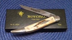 Winchester Trademark USA 1998 Stag W 15 15024 Toothpick Knife - NIB