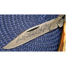 Case XX Stainless USA 3 Dot (1977) Stag 5111 1/2 Blue Scroll Knife Case XX Stainless USA 3 Dot (1977) Stag 5111 1/2 Blue Scroll Knife