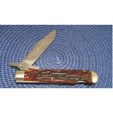 Schatt & Morgan Titusville PA. Bone 04111L Swing Guard Lockback Knife - NIB Schatt & Morgan Titusville PA. Bone 04111L Swing Guard Lockback Knife - NIB