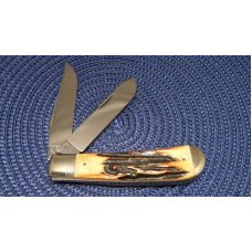 Schatt & Morgan Titusville PA. 1995 Stag 032101 Jumbo Trapper Knife - NIB Schatt & Morgan Titusville PA. 1995 Stag 032101 Jumbo Trapper Knife - NIB
