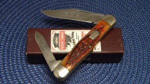 Schatt & Morgan Titusville PA. Bone 042176 Swell Center Knife - NIB