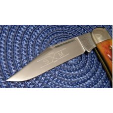 Schatt & Morgan Titusville PA. Bone 042176 Swell Center Knife - NIB Schatt & Morgan Titusville PA. Bone 042176 Swell Center Knife - NIB